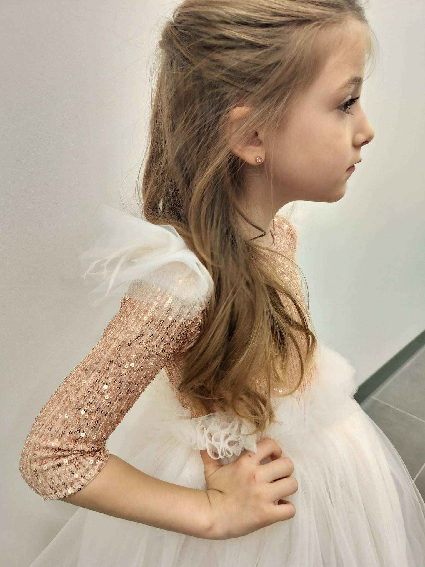 Rose Gold Sequins Gown